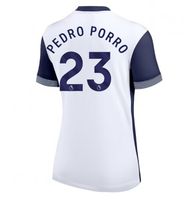 Tottenham Hotspur Pedro Porro #23 Primera Equipación Mujer 2024-25 Manga Corta